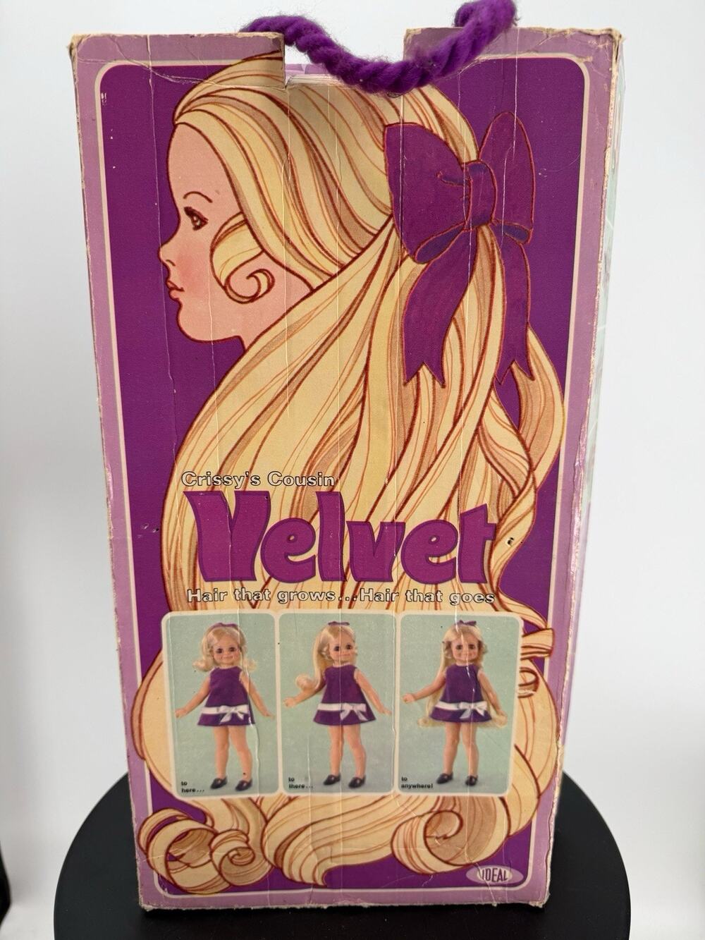 Vintage IDEAL 1970s Crissy's Cousin Velvet Doll with Box, Insert, Growing Hair